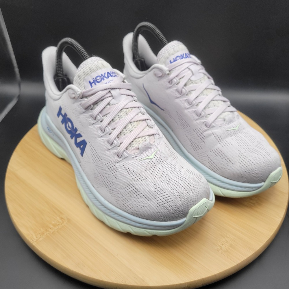 Hoka One One Mach 4 Lavender Purple Running Shoes Womens 7.5 1113529-SHIB